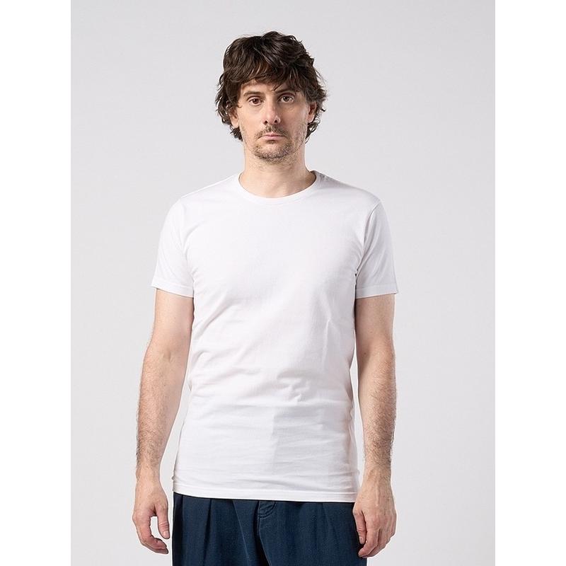(予約品）3〜4月入荷予定/wjk・ダブルジェイケイ/slim basic crew-neck S/S/white | wjk | 01