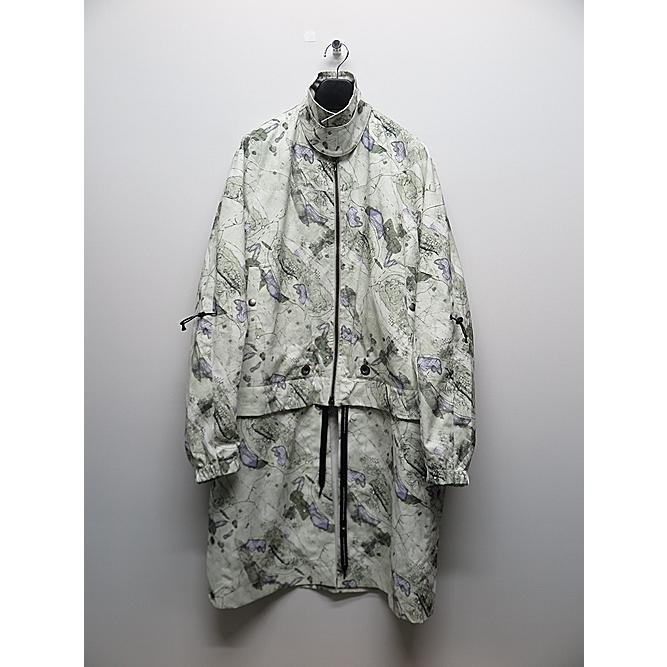 SALE50%OFF/NIL/S・ニルズ/PRINTED PL STRETCH TWILL COAT FOR MALE/OFF WHITE｜offside