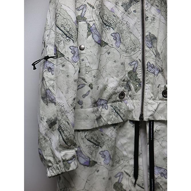 SALE50%OFF/NIL/S・ニルズ/PRINTED PL STRETCH TWILL COAT FOR MALE/OFF WHITE | NILoS | 02