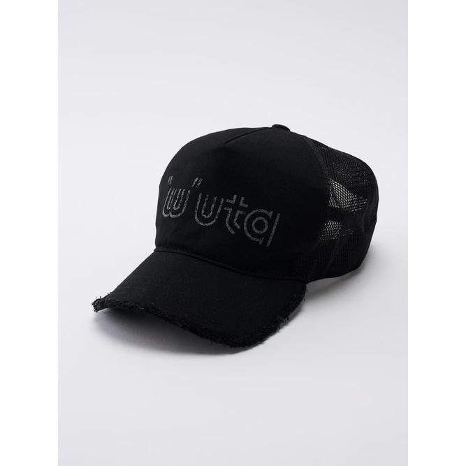 wjk・ダブルジェイケイ/muta コラボレーション "w"uta cut-off mesh cap/deep black | wjk | 11