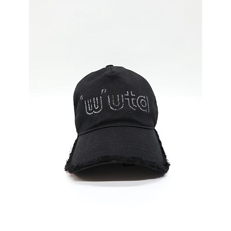 wjk・ダブルジェイケイ/muta コラボレーション "w"uta cut-off mesh cap/deep black | wjk | 04