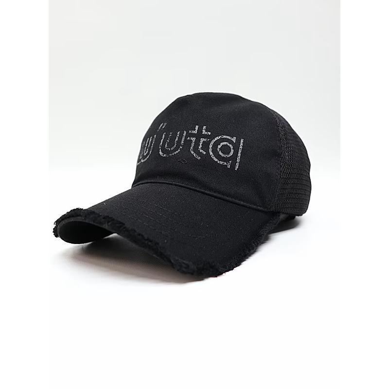 wjk・ダブルジェイケイ/muta コラボレーション "w"uta cut-off mesh cap/deep black | wjk | 05