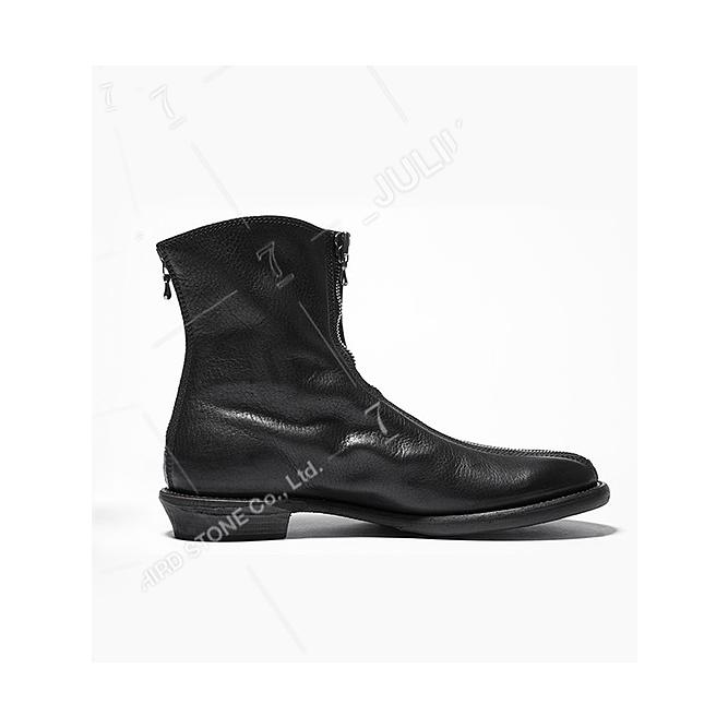 JULIUS・ユリウス/COW SKIN FOOT WEAR/BLACK : 819fwm1-black 