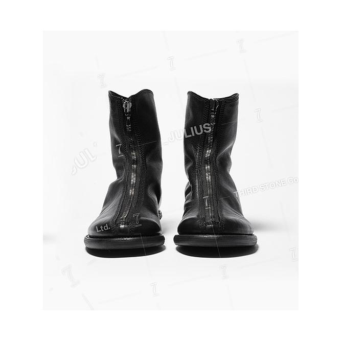 JULIUS・ユリウス/COW SKIN FOOT WEAR/BLACK : 819fwm1-black 