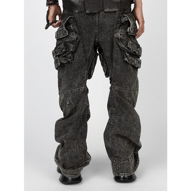 JULIUS JULIUS・ユリウス/10.5oz STRETCH DENIM TROUSERS4/OFF WHITE 