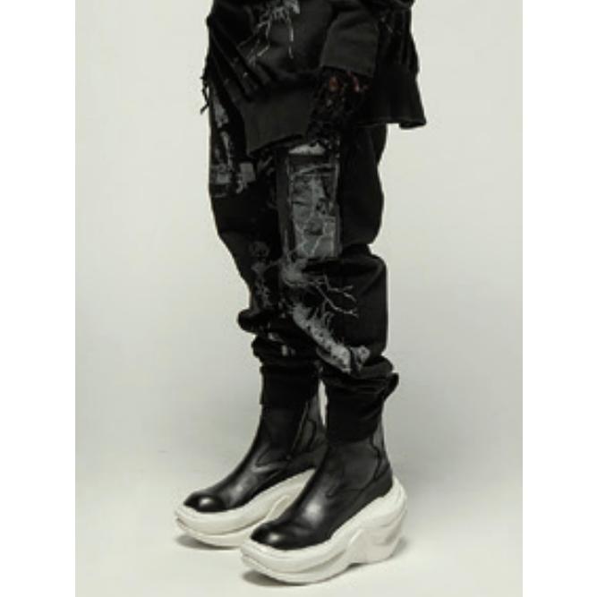 SALE50%OFF/JULIUS・ユリウス/COTTON HEAVY SWEAT TROUSERS22/BLACK | JULIUS | 09