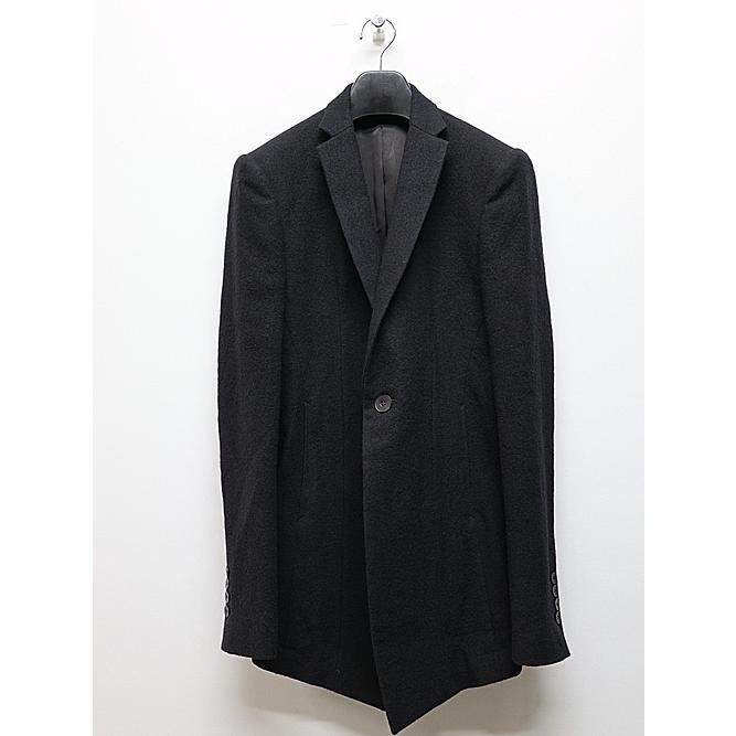 JULIUS・ユリウス/WOOL/RAYON/SILK SHRINK KERSEY JACKET1/BLACK | JULIUS