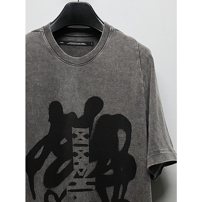 JULIUS JULIUS・ユリウス/FADED COTTON JERSEY CUT & SEWN4/DUST×BK