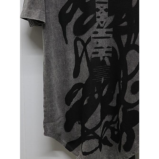 JULIUS JULIUS・ユリウス/FADED COTTON JERSEY CUT & SEWN4/DUST×BK