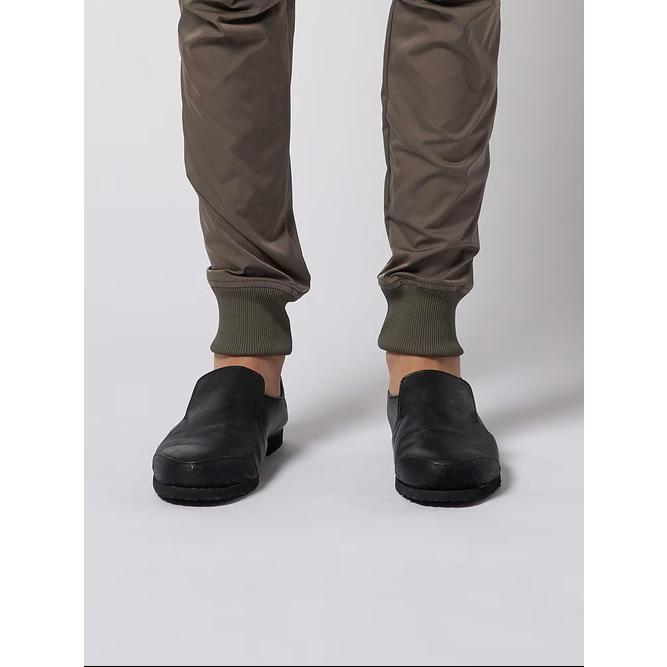wjk・ダブルジェイケイ/combination slip-on shoes/blackの画像