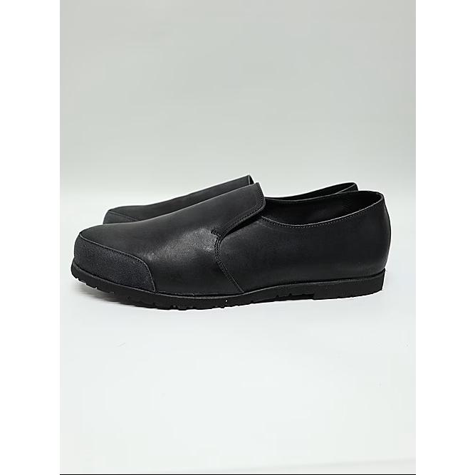 wjk・ダブルジェイケイ/combination slip-on shoes/blackの画像