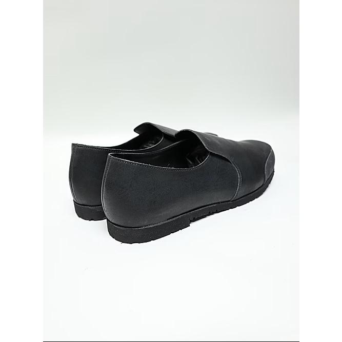 wjk・ダブルジェイケイ/combination slip-on shoes/blackの画像