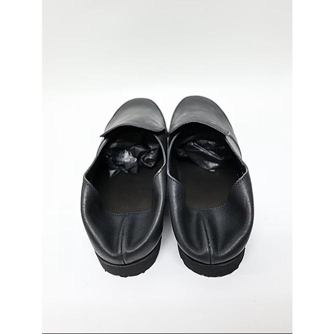 wjk・ダブルジェイケイ/combination slip-on shoes/blackの画像