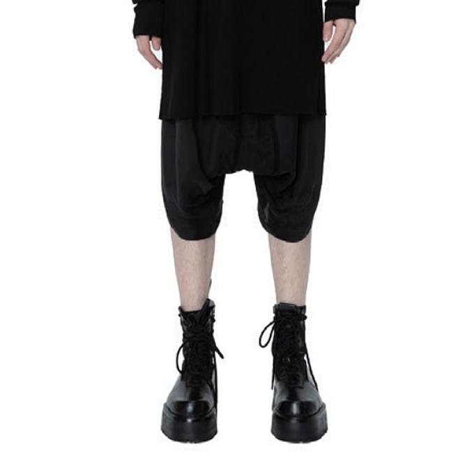 JULIUS・ユリウス/CUPRO TAFFETA TROUSERS2/BLACK | JULIUS | 08