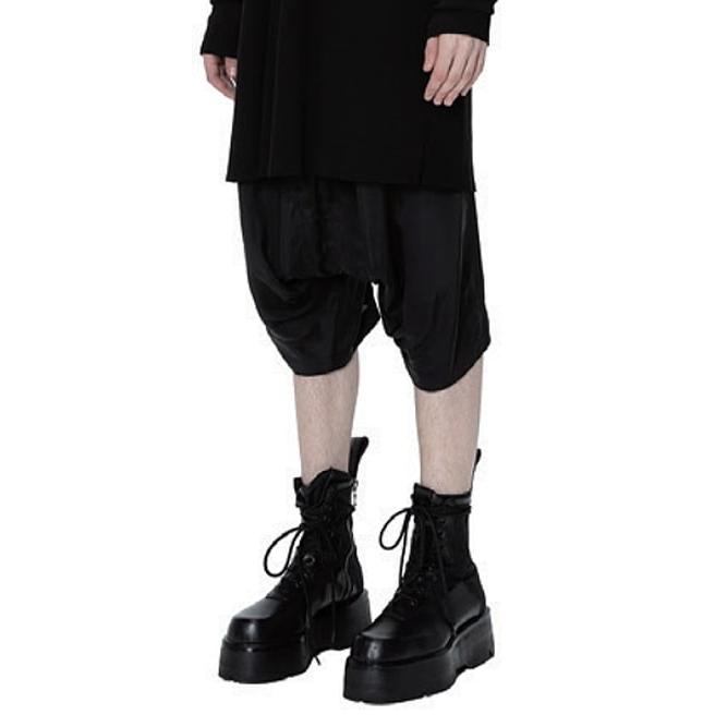 JULIUS・ユリウス/CUPRO TAFFETA TROUSERS2/BLACK | JULIUS | 09