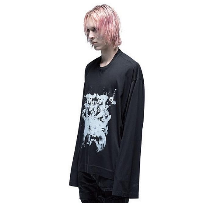 JULIUS・ユリウス/COTTON/MODAL JERSEY CUT & SEWN3/BLACK | JULIUS | 01