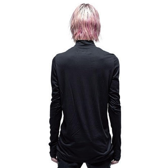 JULIUS・ユリウス/CUPRO/COTTON JERSEY CUT & SEWN6/BLACK | JULIUS | 02