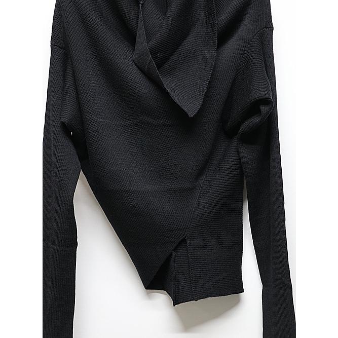 JULIUS・ユリウス/RAYON/WOOL YARN KNIT2/BLACK | JULIUS | 03