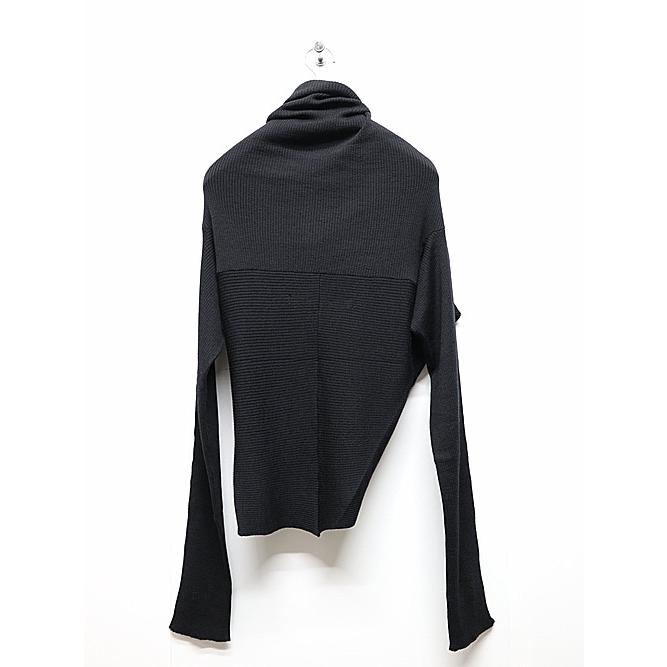 JULIUS・ユリウス/RAYON/WOOL YARN KNIT2/BLACK | JULIUS | 06