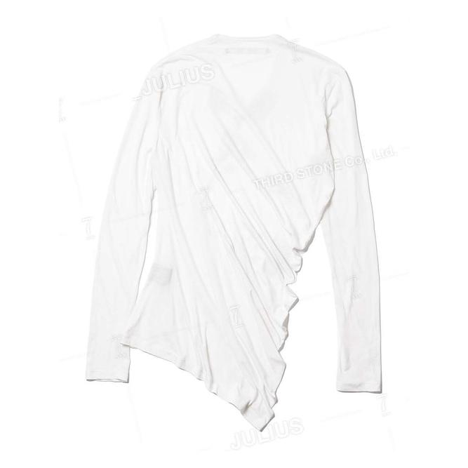 JULIUS・ユリウス/ COTTON/SILK JERSEY CUT & SEWN2/OFF WHITE | JULIUS | 01