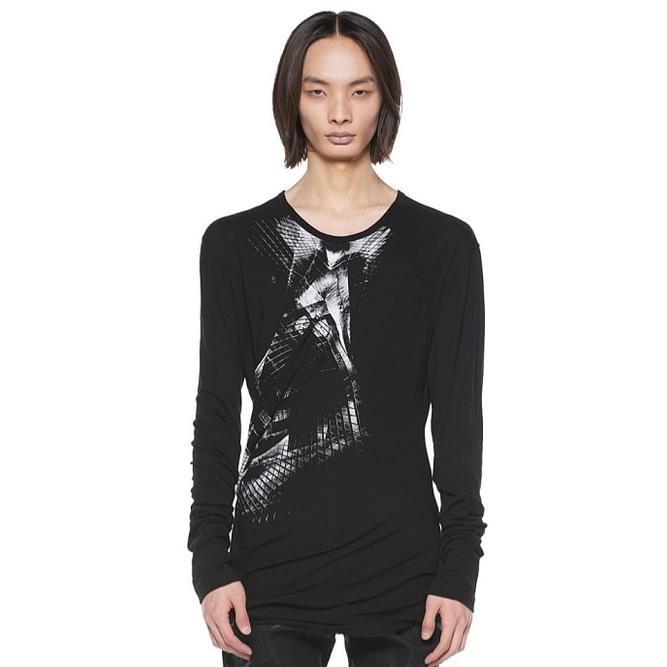 JULIUS・ユリウス/ COTTON/SILK JERSEY CUT & SEWN2/OFF WHITE | JULIUS | 08