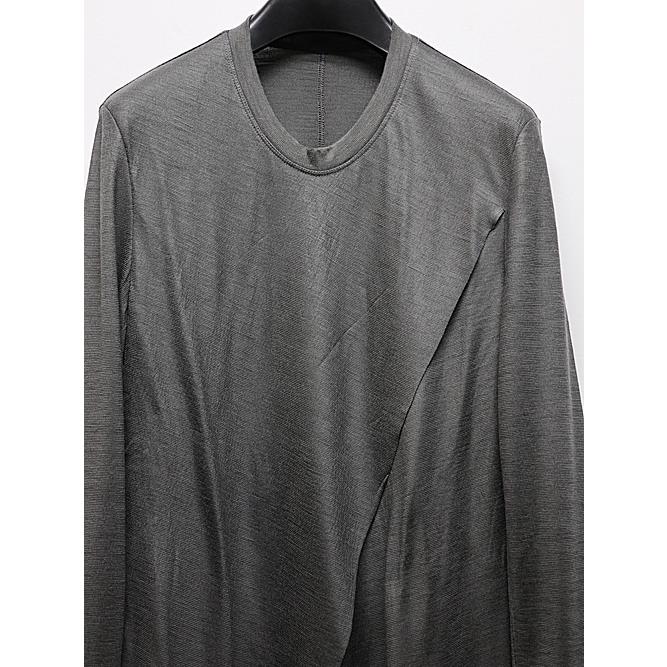 JULIUS JULIUS・ユリウス/WOOL SZ JERSEY CUT & SEWN3/GRAY : OFFSIDE