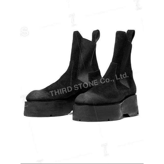 JULIUS・ユリウス/COW VELOUR FOOT WEAR1/BLACKの画像