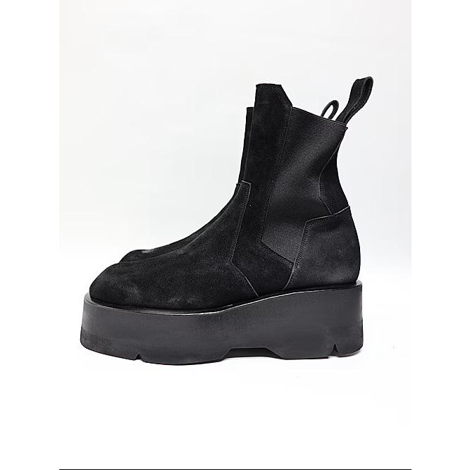 JULIUS・ユリウス/COW VELOUR FOOT WEAR1/BLACKの画像