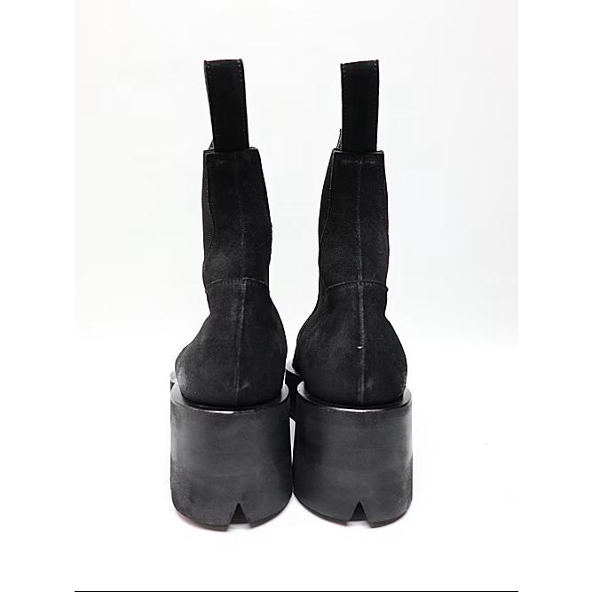 JULIUS・ユリウス/COW VELOUR FOOT WEAR1/BLACKの画像