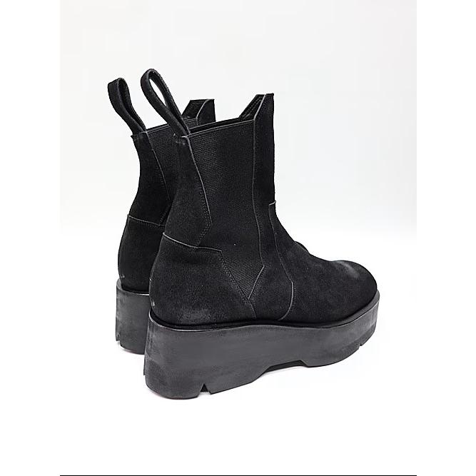 JULIUS・ユリウス/COW VELOUR FOOT WEAR1/BLACKの画像