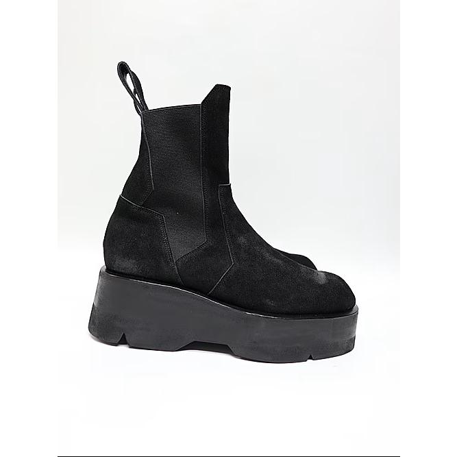 JULIUS・ユリウス/COW VELOUR FOOT WEAR1/BLACKの画像