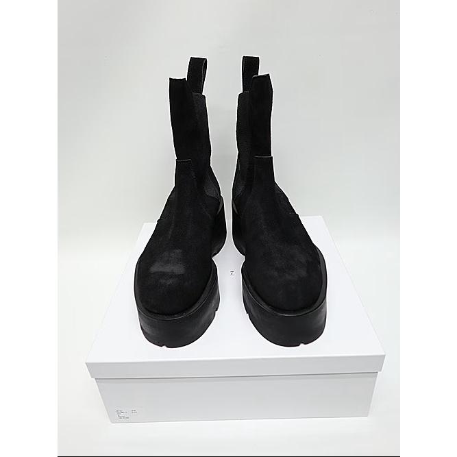 JULIUS・ユリウス/COW VELOUR FOOT WEAR1/BLACKの画像