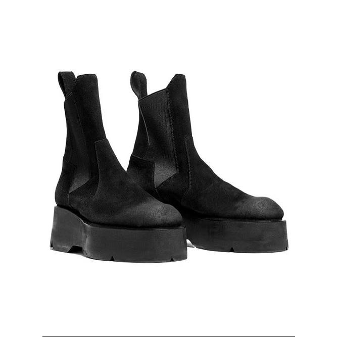 JULIUS・ユリウス/COW VELOUR FOOT WEAR1/BLACKの画像