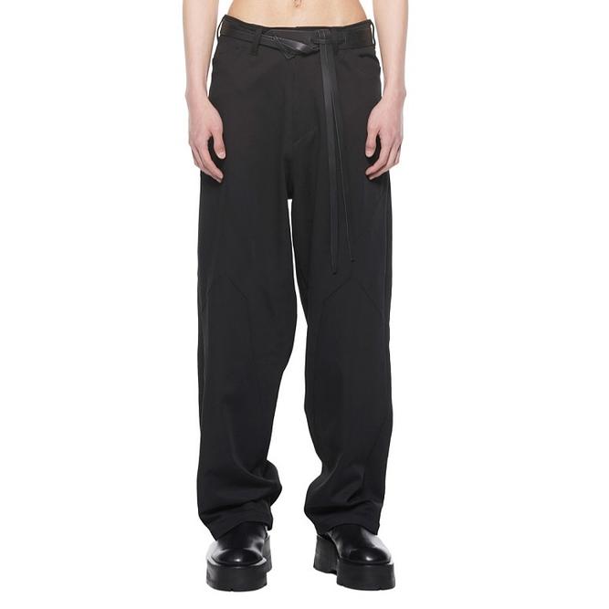 JULIUS・ユリウス/VISCOSE/WOOL TWILL TROUSERS1/BLACK | JULIUS