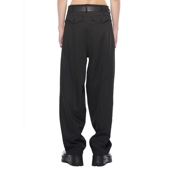 JULIUS・ユリウス/VISCOSE/WOOL TWILL TROUSERS1/BLACK | JULIUS | 01