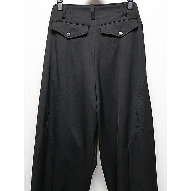 JULIUS・ユリウス/VISCOSE/WOOL TWILL TROUSERS1/BLACK | JULIUS | 08