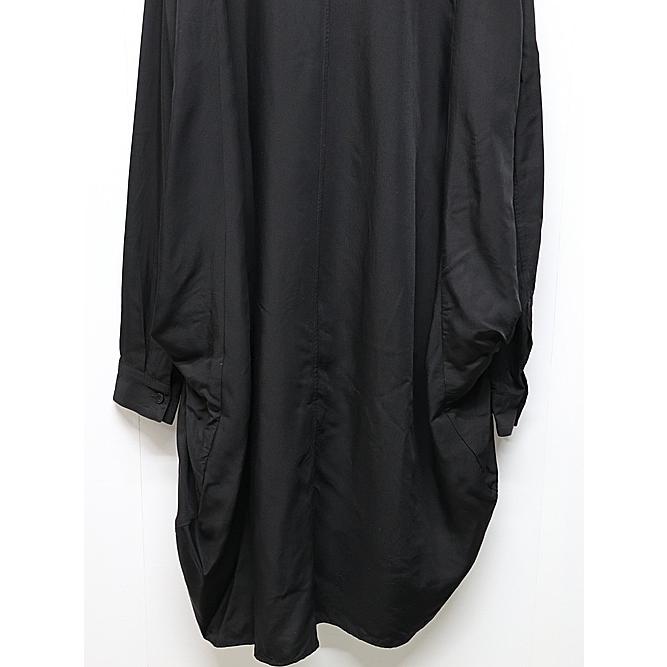 JULIUS JULIUS・ユリウス/VISCOSE/CUPRO GABA SHIRT2/BLACK : OFFSIDE