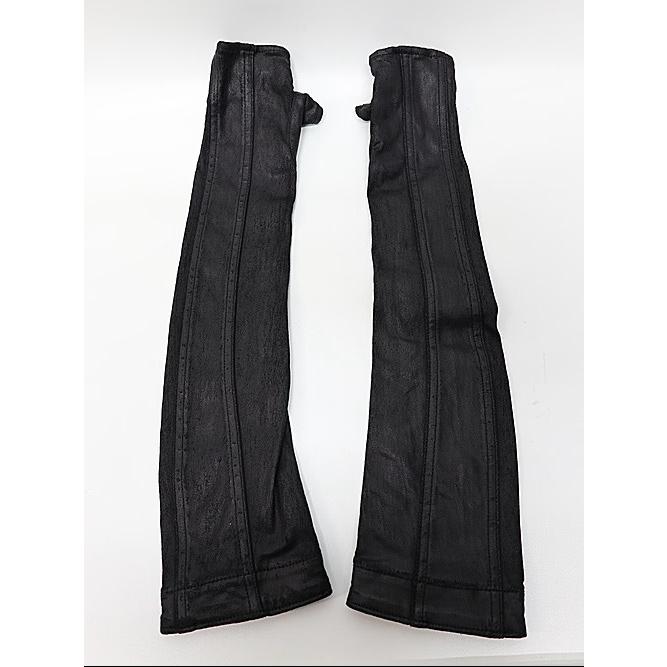 JULIUS JULIUS・ユリウス/10oz COATED STRETCH DENIM ACCESSORY1/BLACK
