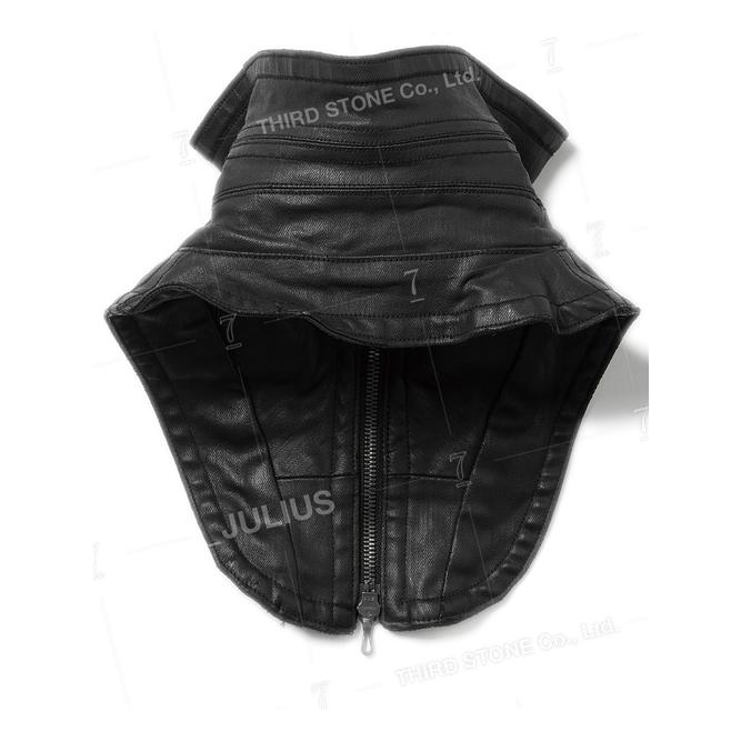 JULIUS JULIUS・ユリウス/10oz COATED STRETCH DENIM ACCESSORY2/BLACK
