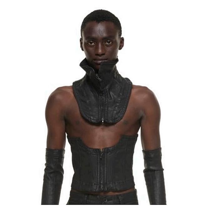 JULIUS JULIUS・ユリウス/10oz COATED STRETCH DENIM ACCESSORY3/BLACK