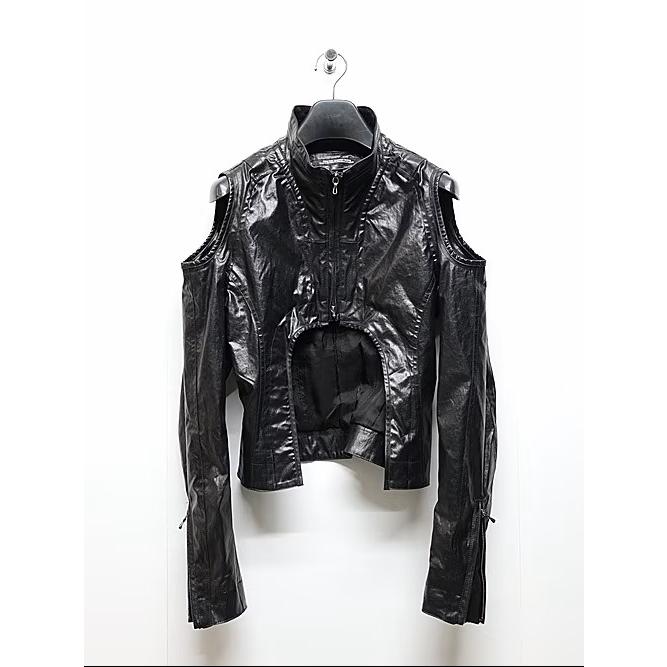 JULIUS・ユリウス/LAMINATED CLOTH BLOUSON9/BLACK | JULIUS | 02