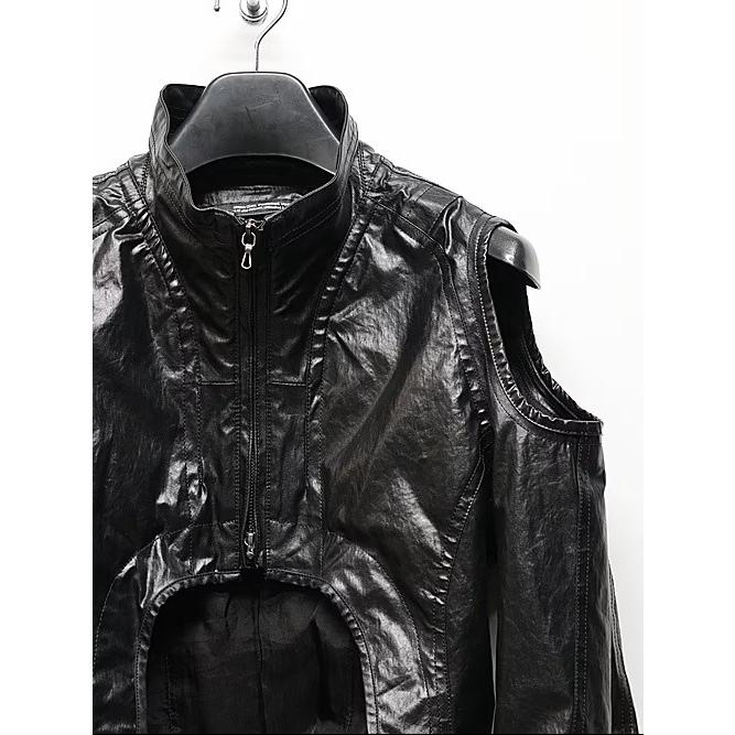 JULIUS・ユリウス/LAMINATED CLOTH BLOUSON9/BLACK | JULIUS | 03