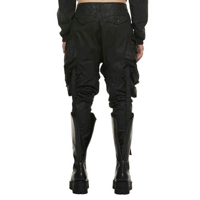 JULIUS JULIUS・ユリウス/COATED CLOTH TROUSERS17/BLACK : OFFSIDE