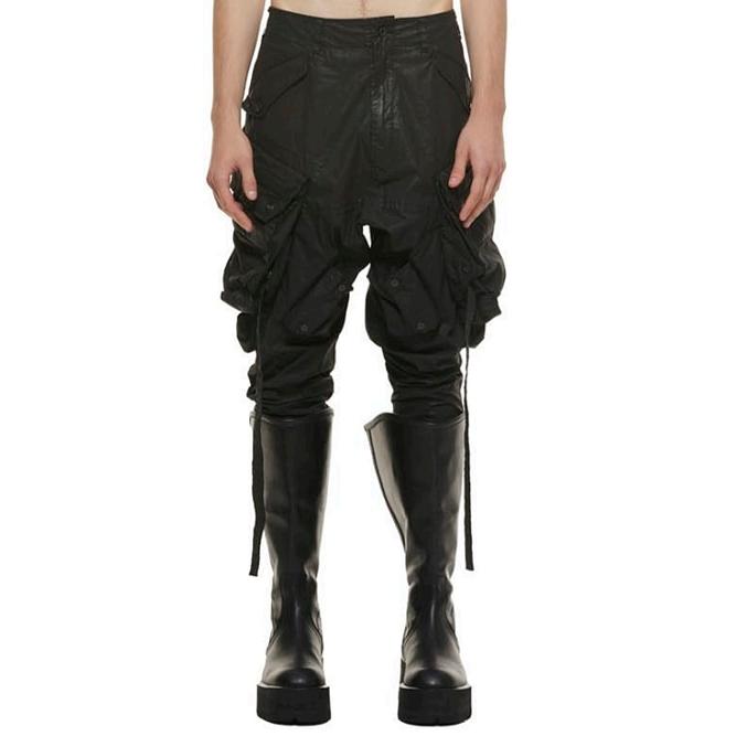 JULIUS JULIUS・ユリウス/COATED CLOTH TROUSERS17/BLACK : OFFSIDE
