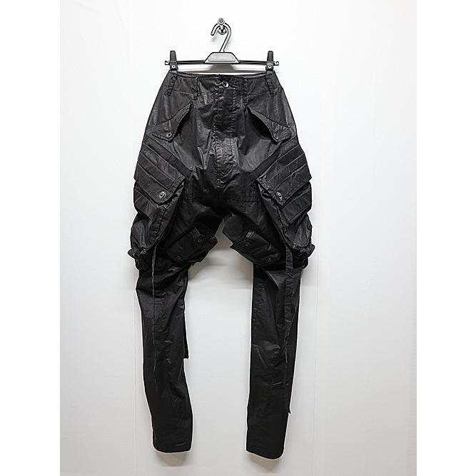JULIUS JULIUS・ユリウス/COATED CLOTH TROUSERS17/BLACK : OFFSIDE