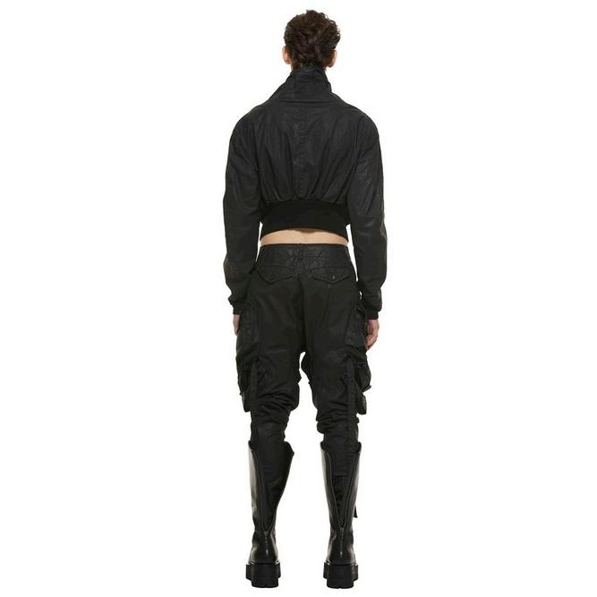 JULIUS・ユリウス/COATED CLOTH TROUSERS17/BLACKの画像
