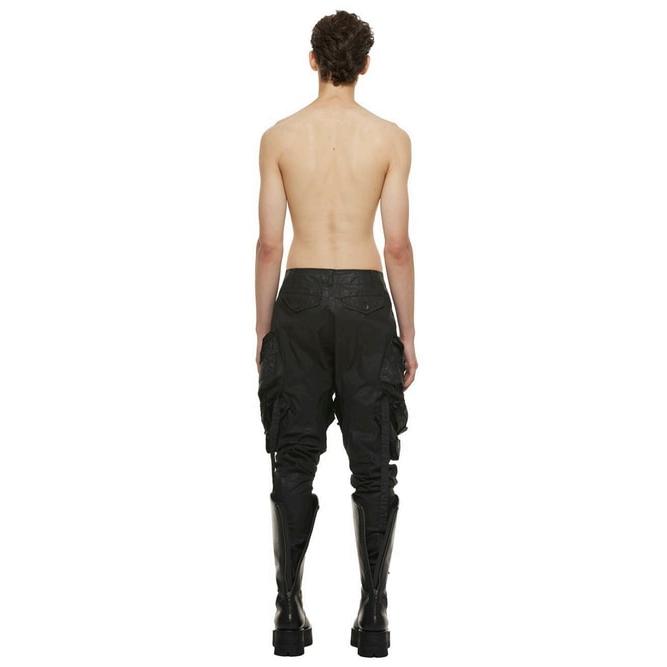 JULIUS・ユリウス/COATED CLOTH TROUSERS17/BLACKの画像