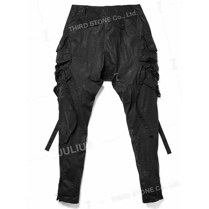 JULIUS JULIUS・ユリウス/COATED CLOTH TROUSERS17/BLACK : OFFSIDE