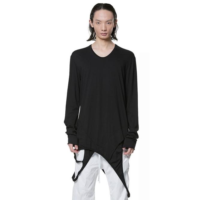 JULIUS JULIUS・ユリウス/COTTON JERSEY CUT & SEWN3/BLACK : OFFSIDE