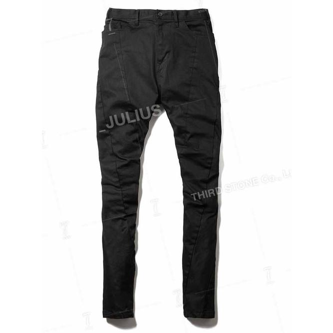 JULIUS・ユリウス/10.5oz STRETCH DENIM TROUSERS10/BLACKの画像